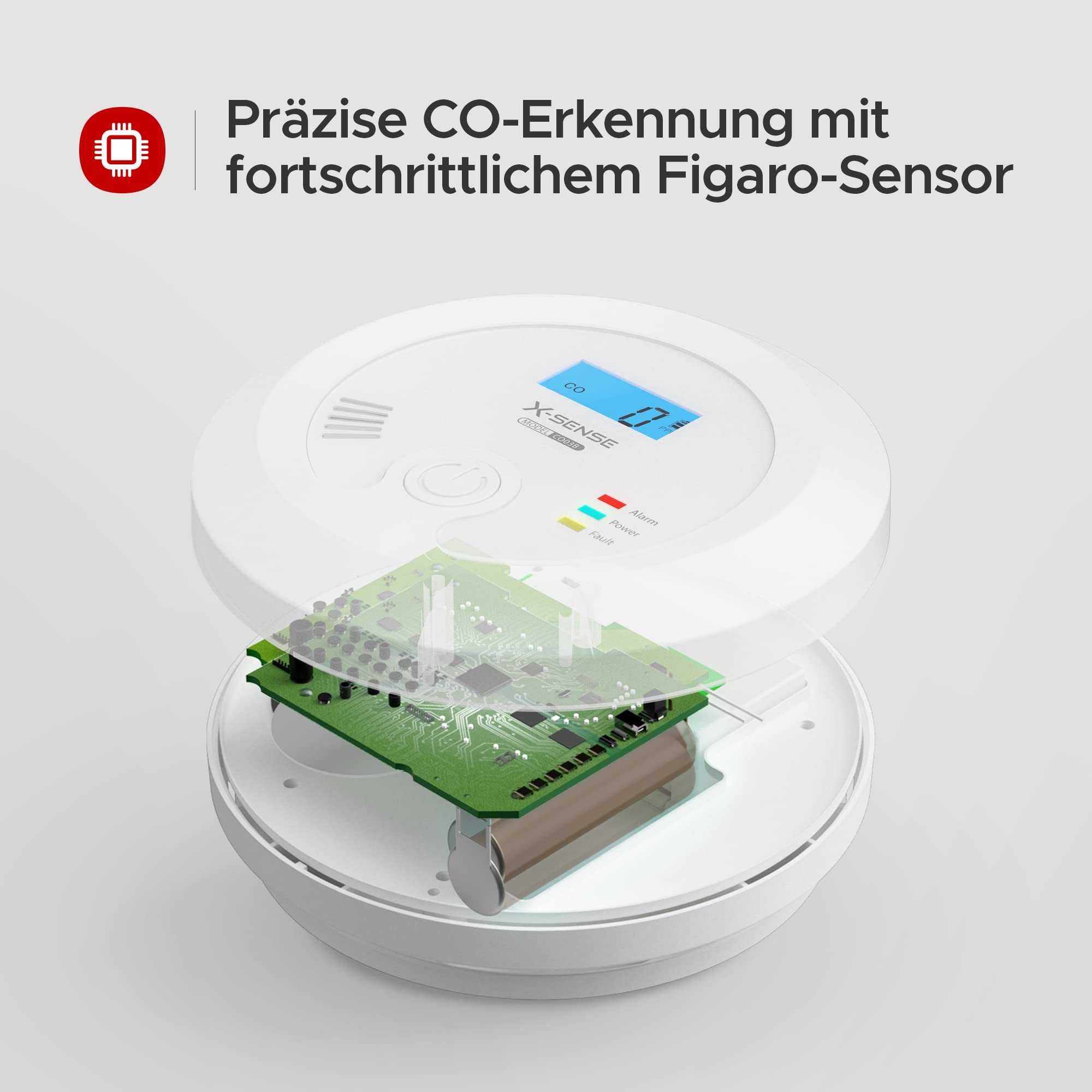 X-Sense CO03B Kohlenmonoxid-Melder - Zuverlässige Frühwarnung vor CO-Gefahren Mesch Shop X-Sense CO03B Kohlenmonoxid-Melder - Zuverlässige Frühwarnung vor CO-Gefahren Mesch Shop